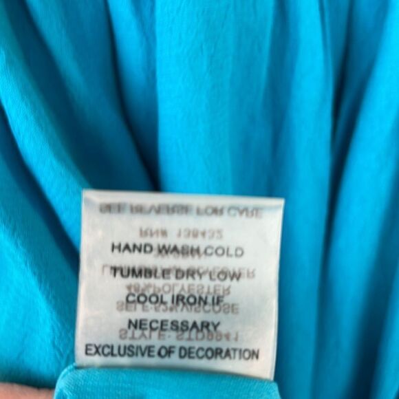 New Altar’d State Strappy Blue Sleeveless Dress Key Hole Back Size Medium - Picture 10 of 12